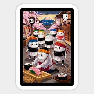 Cute sushi chefs Sticker